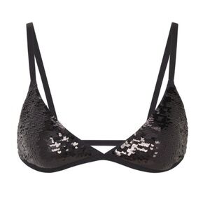 skims | sequin triangle bralette NWOT medium 🪩